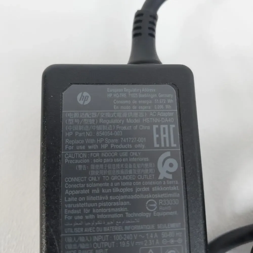 OEM HP Pavilion‎ Power Adapter 45W 19.5V 2.31A HSTNN-DA40 740015-003 741727-001